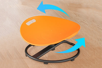 Balance Training Spin Chair for Autistic Little Ones Sensory Spinning Chair 100kg Weight -Orange