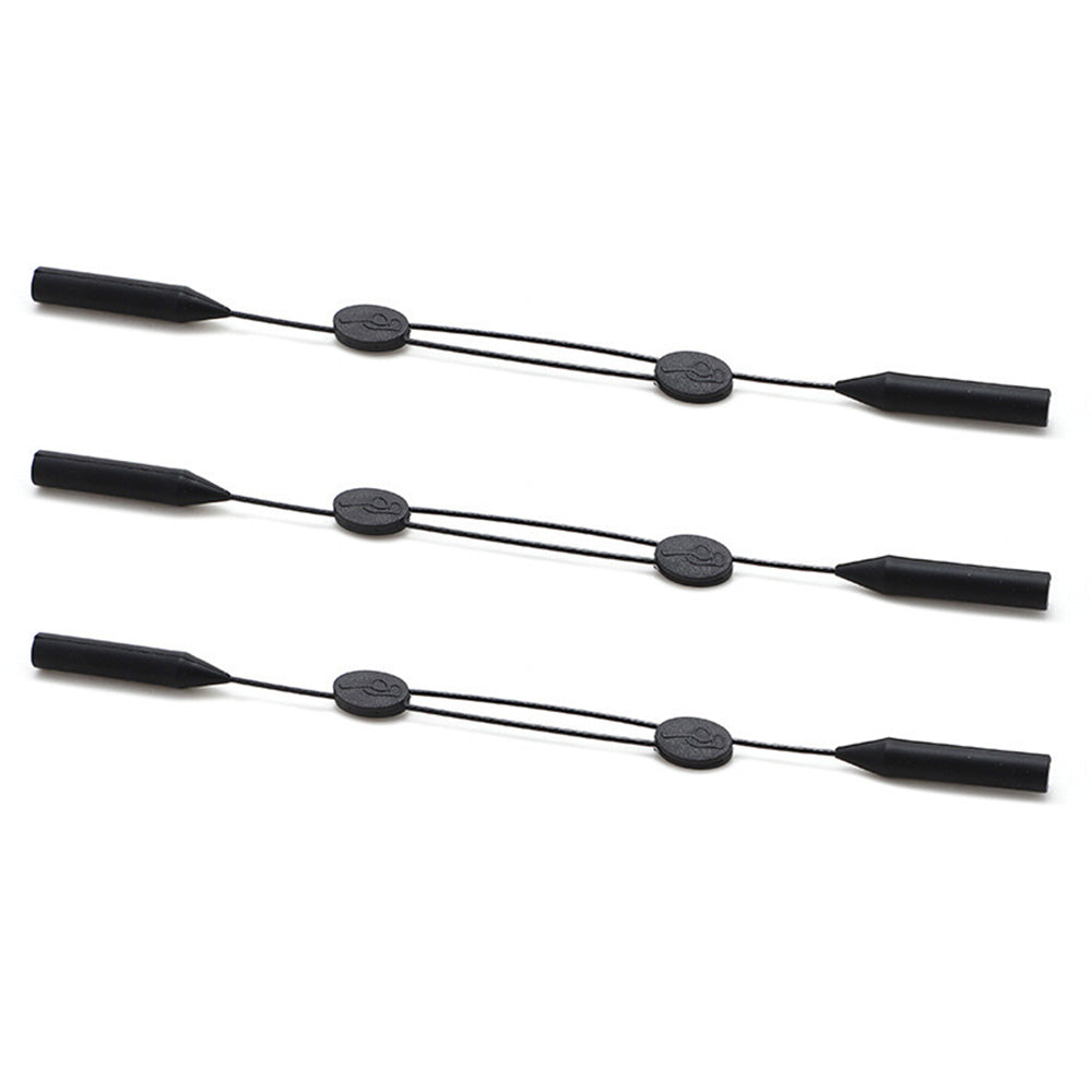 3Pcs Adjustable Glasses Strap Silicone Anti-Slip Eyewear Retainer Cord
