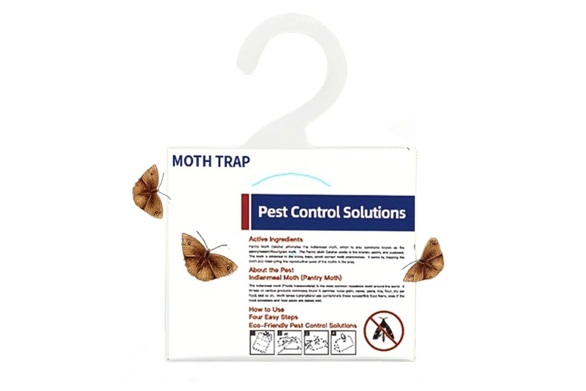 8Pcs Moth Traps Pheromone Glue Boards for Clothes Pantry Moths