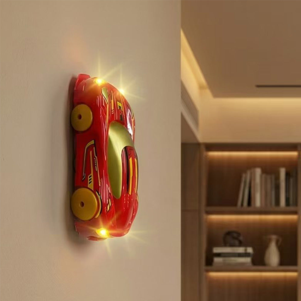 2.4G Dual-Sided Wall Climbing Remote Control Stunt Car with LED Lights - Yellow