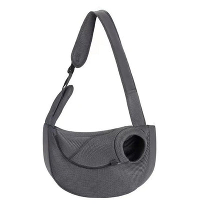 Pet Carrier Sling Mesh Backpack Travel Bag for Dogs & Cats Grey