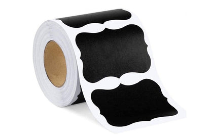 300 Water-Resistant Chalkboard Label Stickers
