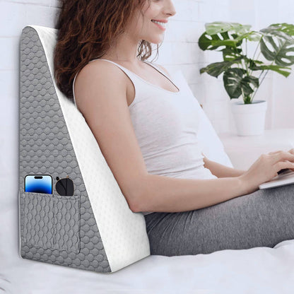 Bed Wedge Pillow Triangle Bed Pillow Jacquard Sleeping Rest Pillow