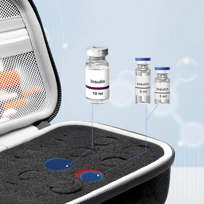15 Grids Insulin Vial Protector Case Peptide Case for Diabetics Standard 10ml U-100 Vials