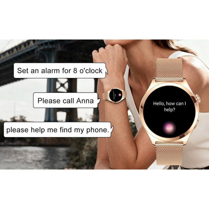 Smart Watch for Women Waterproof Smartwatch 100+ Sports Fitness Tracker Watch-Gold