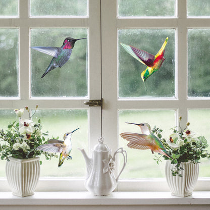 9 Hummingbird Wall Stickers Anti-Collision Window Clings Decals
