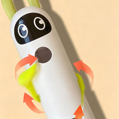 Interactive Electric Cat Toy with Smart Sensor and Suction Cup-Rabbit