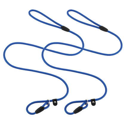 2 Pack 1.4M Pet Training Leash Slip Lead Pets Nylon Rope - Blue