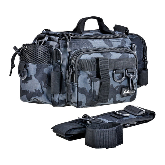 Fishing Tackle Bags Single Shoulder Crossbody Bag Waist Pack Fish Lures Gear Bag Blue