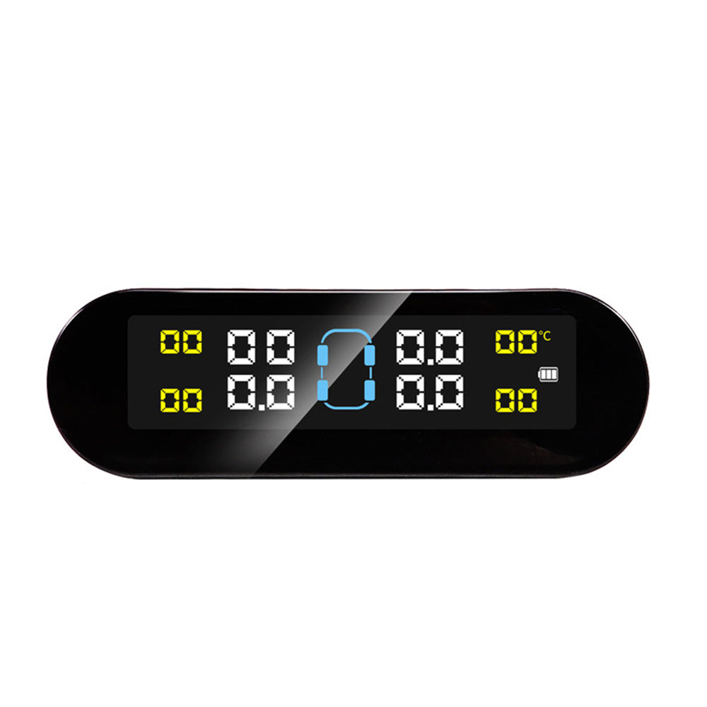 Solar Powered Wireless Tire Pressure Monitoring System TPMS for Car Display
