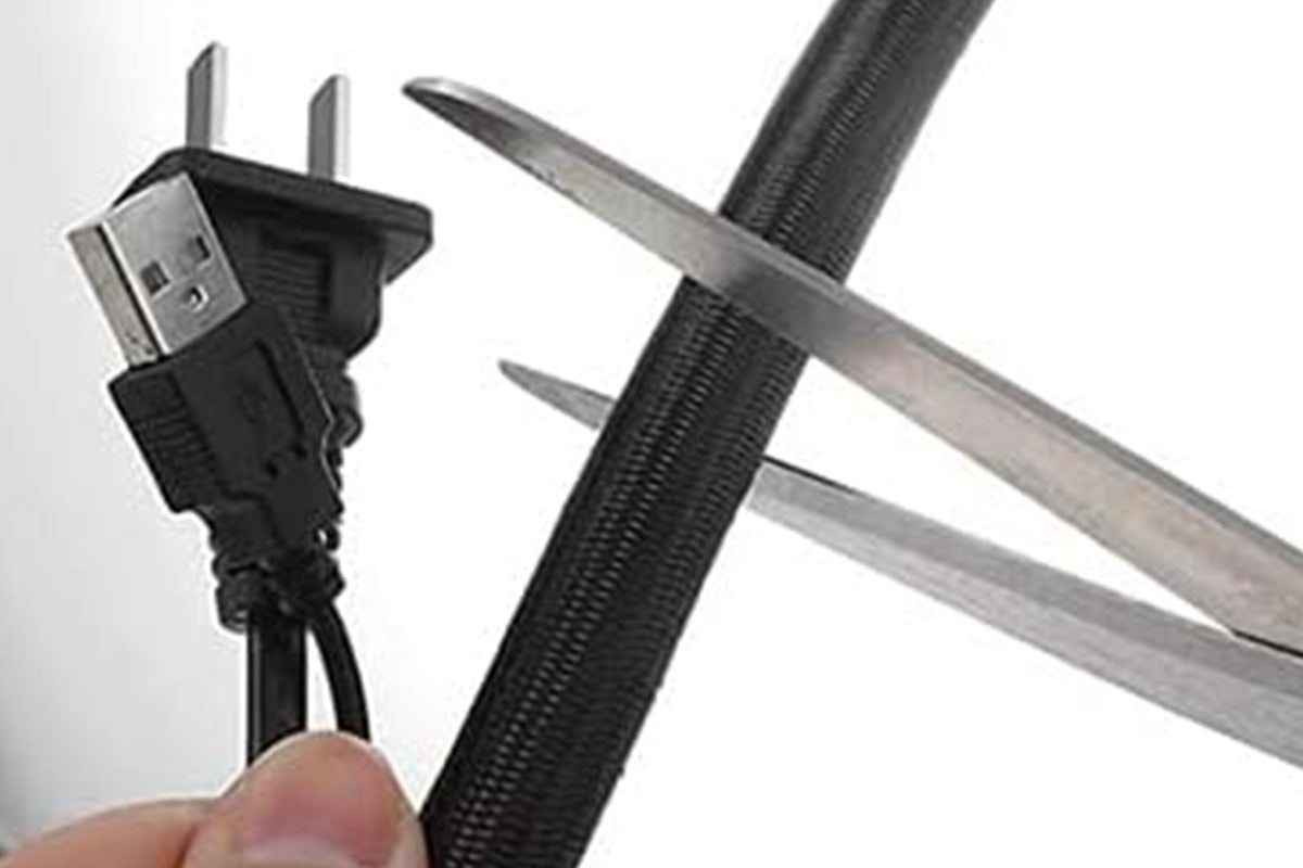 173Pcs Cable Management Organizer Kit Cable Sleeve Split with Self Adhesive Cable Clips Holder