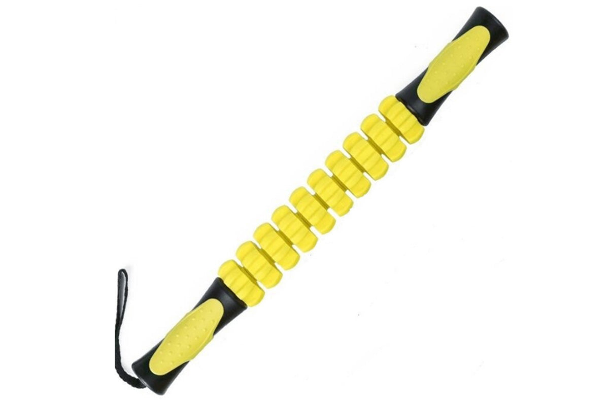 Muscle Roller Massage Stick for Athletes 44cm Body Massager Recovery Tool-Yellow