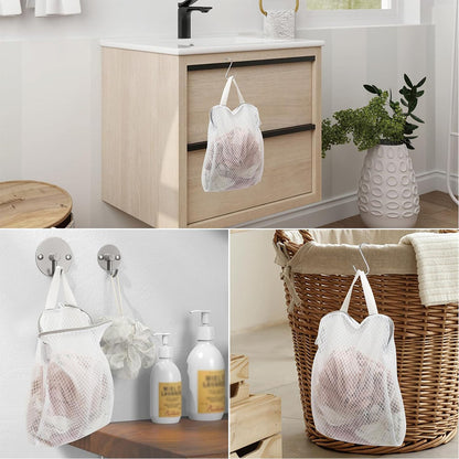 4 Pack 3D Polyester Mesh Laundry Bags with Handles