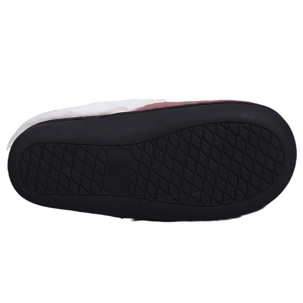 Indoor Non Slip Fuzzy Slippers-Pink