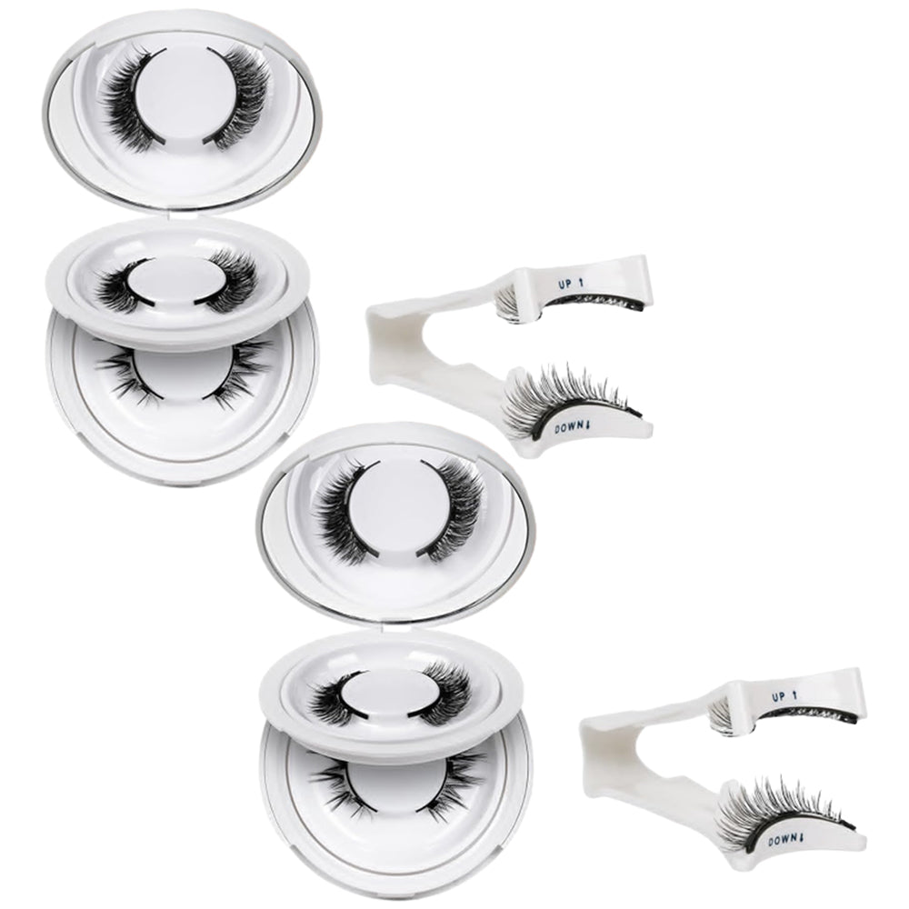 2 Pairs Reusable Magnetic Eyelashes with Tweezers