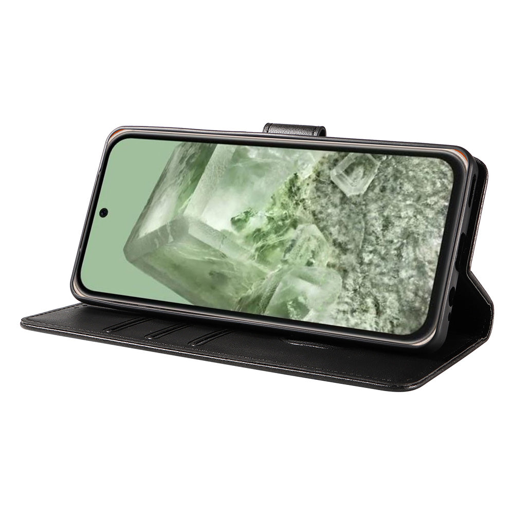 Wallet Case for Pixel 10 and 10 Pro Holder Snap-Lock Flip Cover-Black