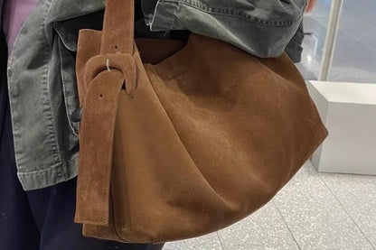 Suede Bucket Bag Suede Bag Suede Tote Bag Suede Shoulder Bag