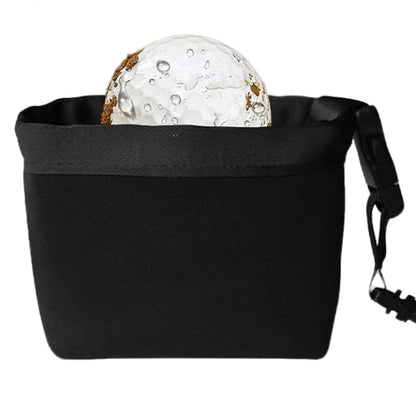 2Pcs Golf Club and Golf Ball Cleaning Bag Waterproof Golf Club Cleaner