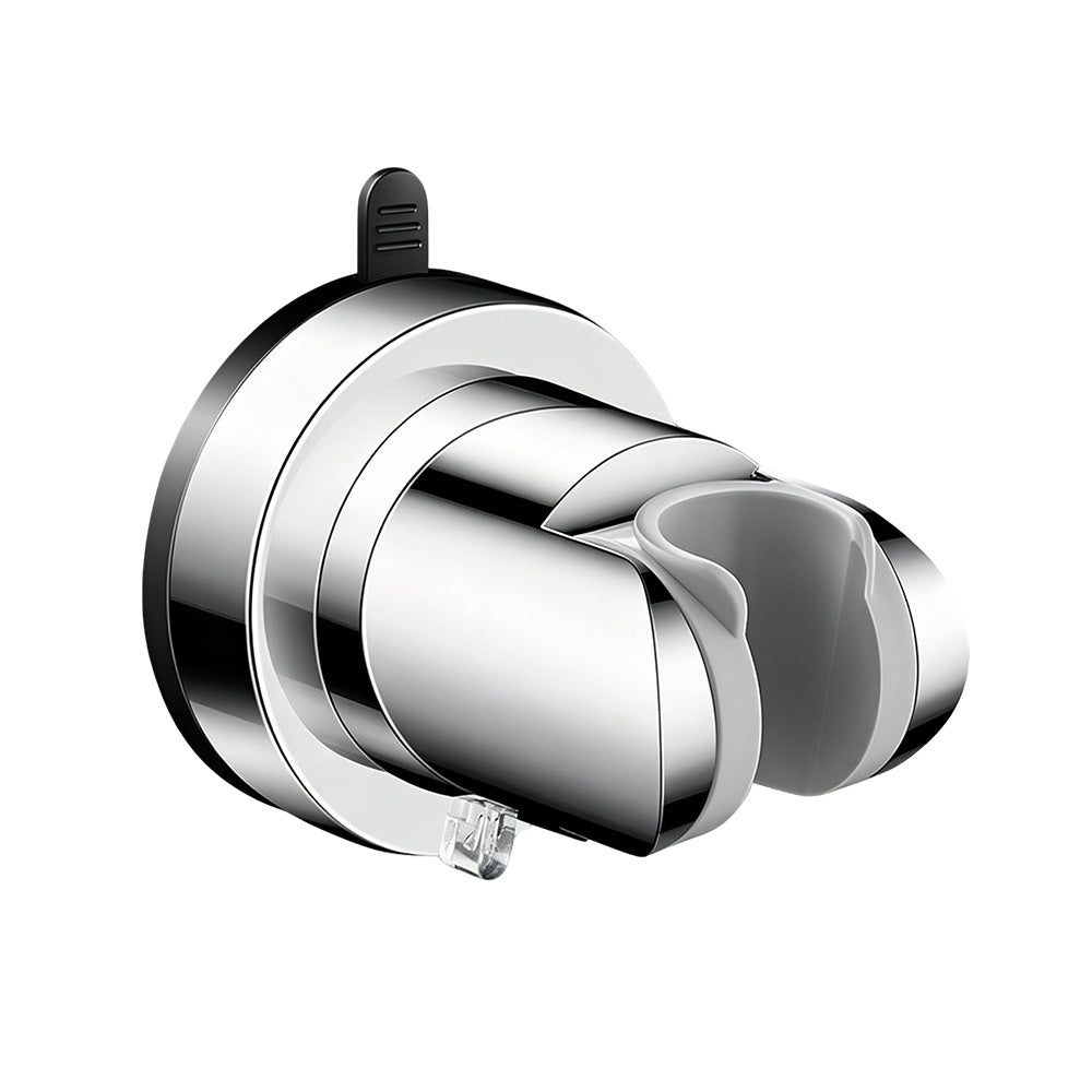 Adjustable Vacuum Suction Shower Head Holder with No Drill Mount - Silver