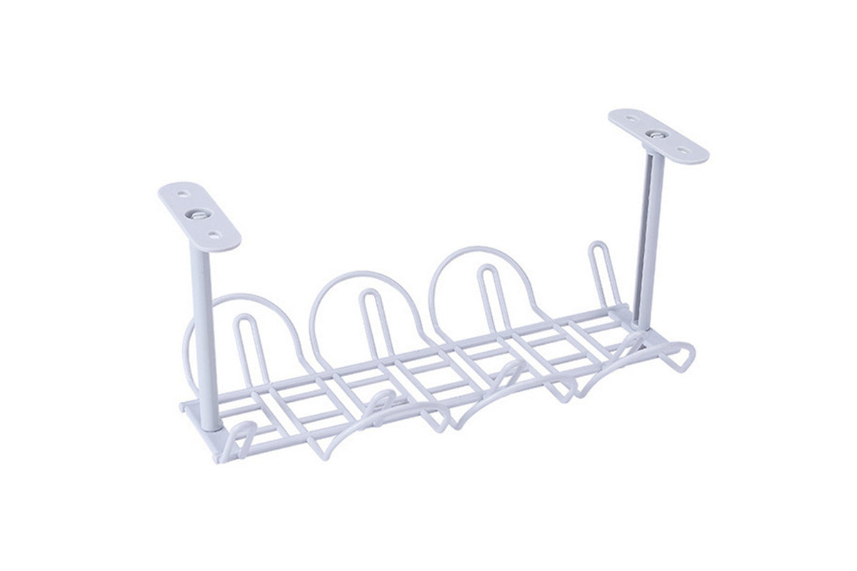 Under Desk Cable Management Tray Organizer-Gray