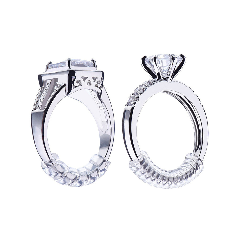 20 Transparent TPU Wraparound Ring Size Adjusters
