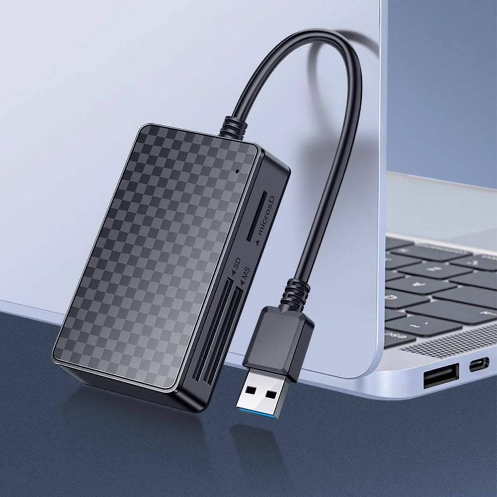 4-in-1 USB 2.0 Memory Card Reader ââ‚?Adapter for CF, SD, TF, MS Cards