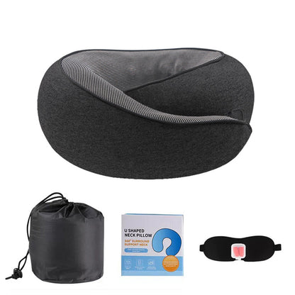 Travel Neck Pillow Set with Eye Mask Earplugs Bag