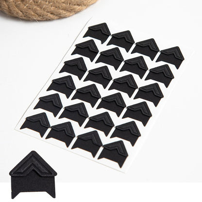 240 PCS Self Adhesive Photo Mounting Stickers-Black