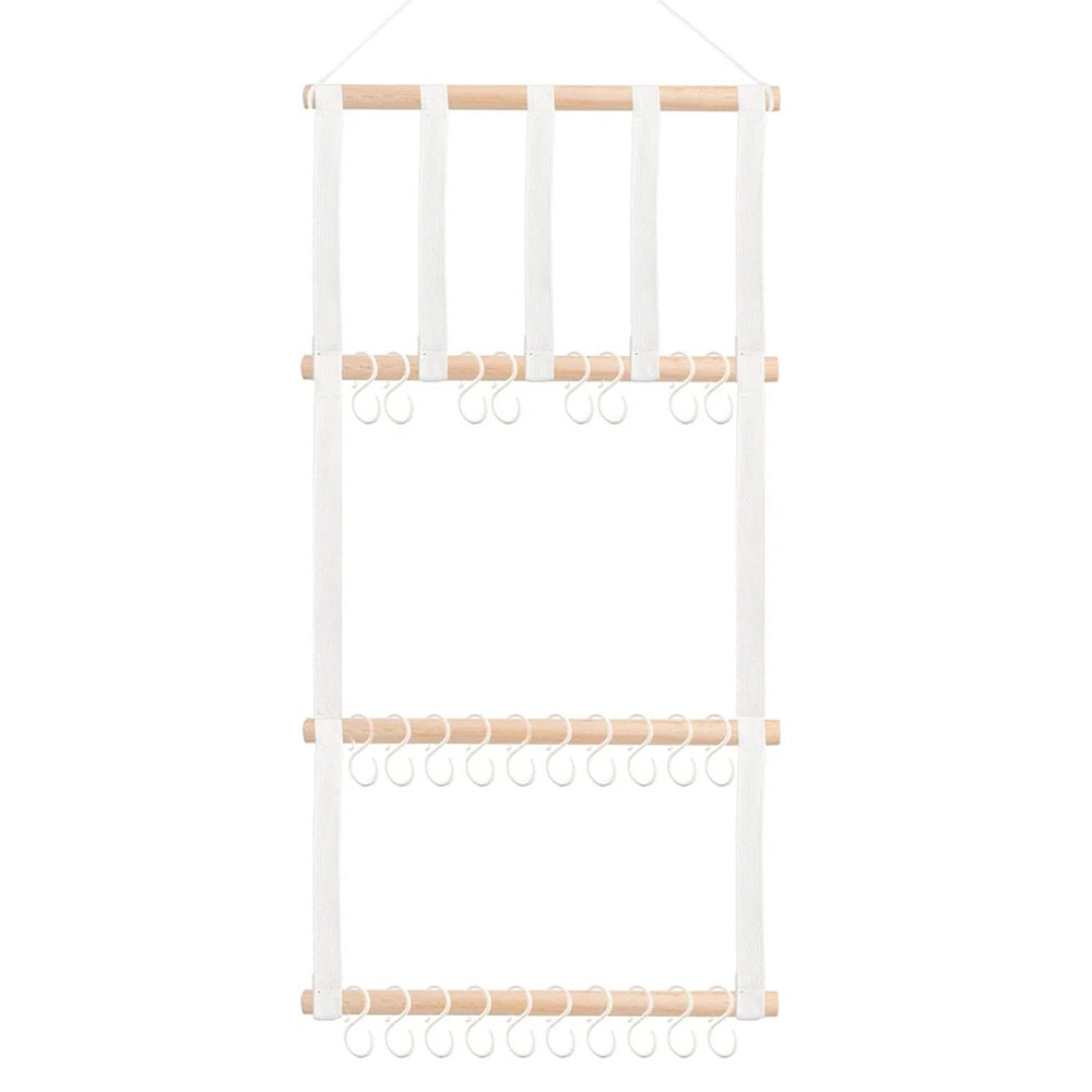 Headband and Hair Bow Organizer for Girls Bow Hanger for Hair Accessories White
