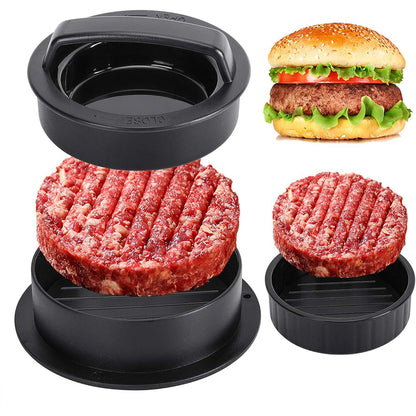 Smash Burger Press Kit With Stuffed Mold And Cast Iron Burger Press And Sauce Brush