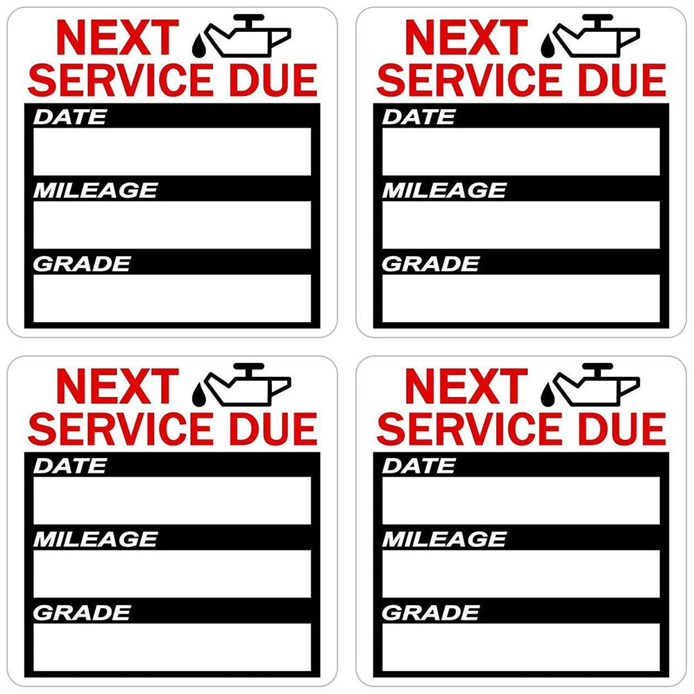 120Pcs Oil Change Reminder Stickers 2-inch Static Cling Next Service Due Labels for Car Auto Vehicle Window