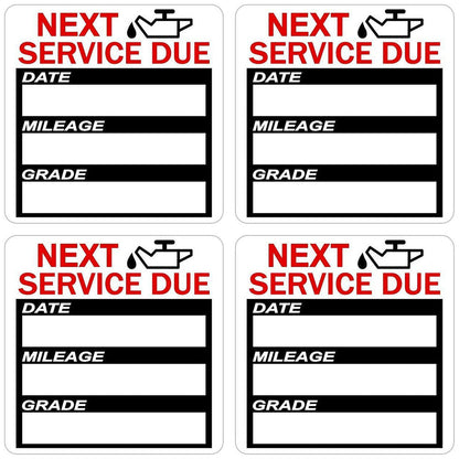 120Pcs Oil Change Reminder Stickers 2-inch Static Cling Next Service Due Labels for Car Auto Vehicle Window