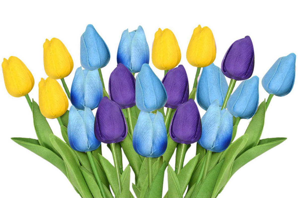 20 pcs Simulated Tulip Decorative Flower Home Garden Decoration