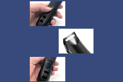 Electric Body Hair Trimmer with Light Wet Dry Shaver Groomer for Legs Chest Hair