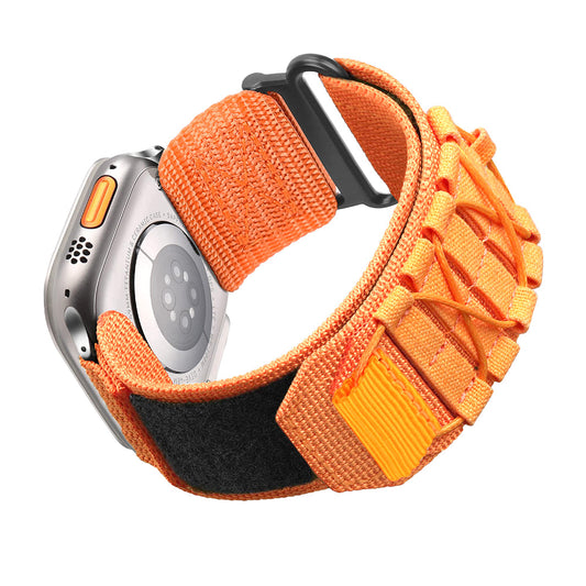 Nylon Watch Band Sports Watch Strap Compatible with Apple Watch Orange