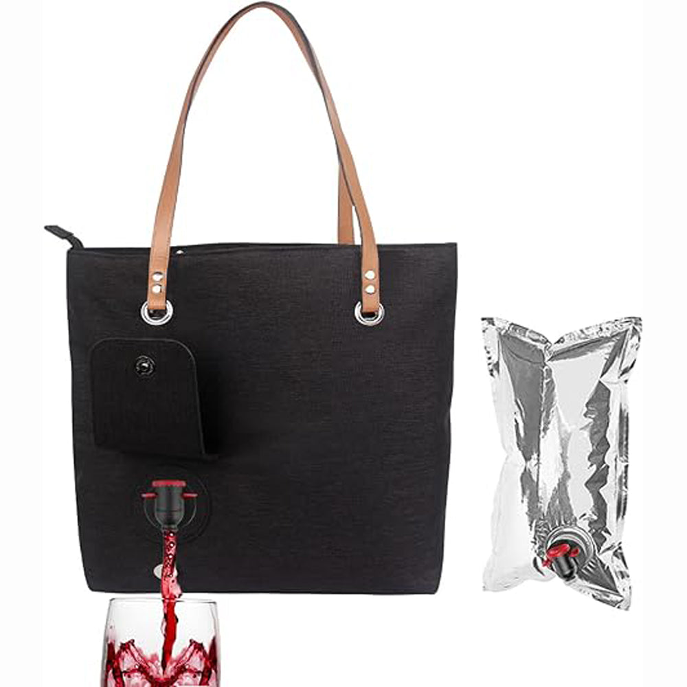 Wine Purse Tote Bag Insulated Sip Sack