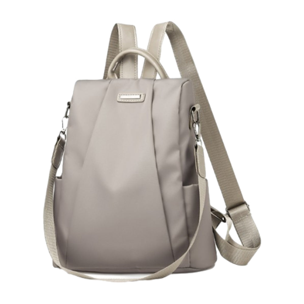 2-in-1 Anti-theft  Backpack Travel Shoulder Bag Water-Resistant Women Bag Gray