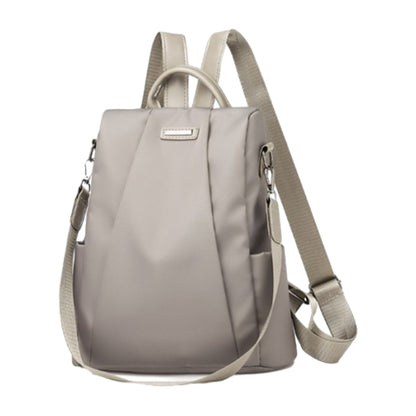 2-in-1 Anti-theft  Backpack Travel Shoulder Bag Water-Resistant Women Bag Gray