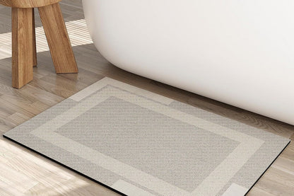 Bathroom Rugs Non Slip Thin Bath Mat Super Absorbent Shower Bath Mats for Bathtub