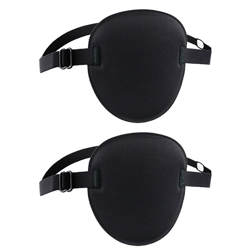 2Pcs Set Eye Patch Adjustable Single Eye Mask for Left or Right Eye