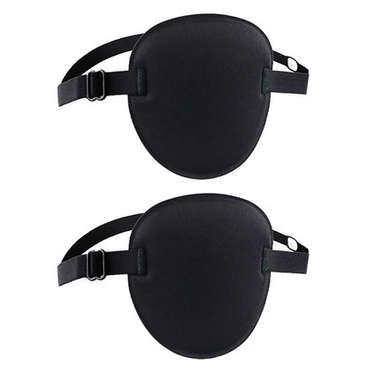 2Pcs Set Eye Patch Adjustable Single Eye Mask for Left or Right Eye