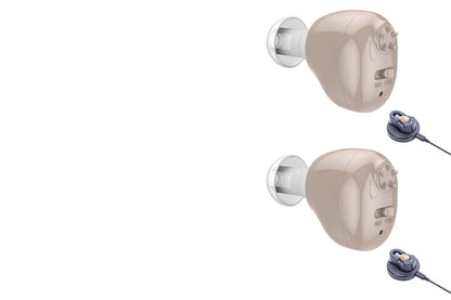2Pcs  Mini Digital Rechargeable Hearing Aids In Ear Enhancer Sound Voice Amplifier
