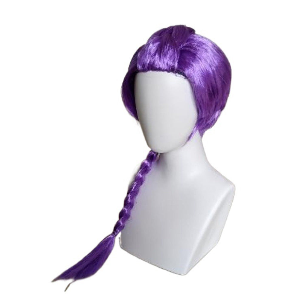 Kids Cosplay Wig for Girls Cartoon Role Play Costume & Halloween Party Gift Purple