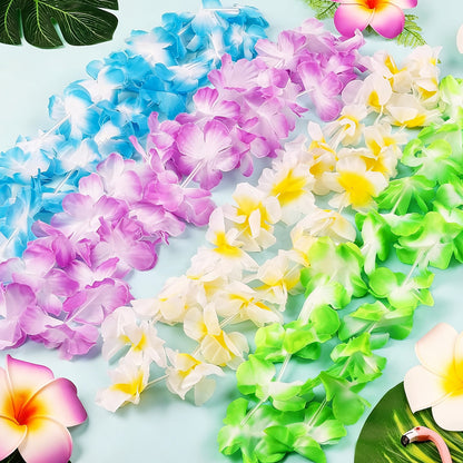 24 Pack Hawaiian Lei Flowers Party Decorations