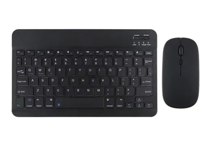 Ultra Slim Portable Wireless Bluetooth Keyboard Mouse Combo for Tablet Laptop -Black