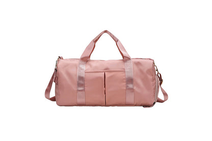 Sports Duffel Bag for Gym with Wet Pocket Shoe Compartment-Pink