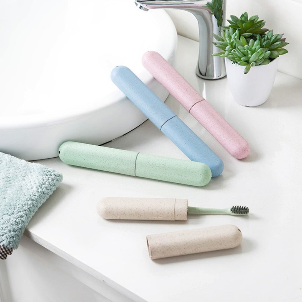 4 Pcs Travel Toothbrush Case Hard Shell Plastic Cover