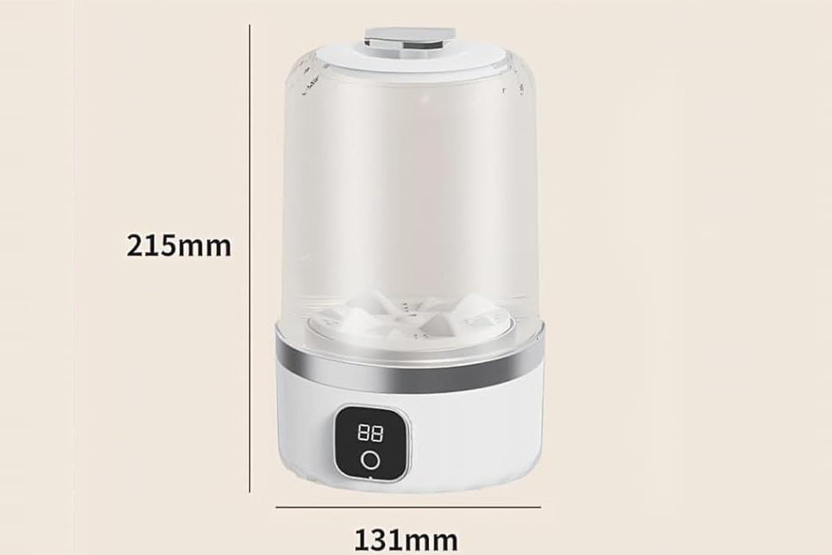 1L Underwear Washing Machine Mini Washer for Apartment Dorm RV Travel-White