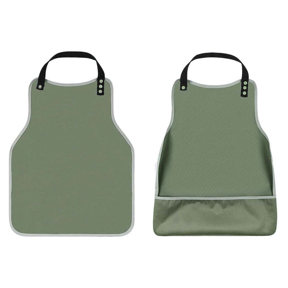 3 Piece Waterproof Adult Bibs with Crumb Catcher Pockets
