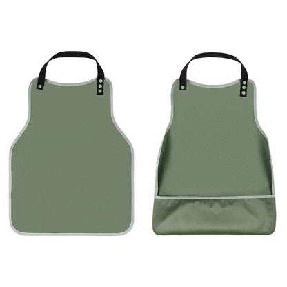3 Piece Waterproof Adult Bibs with Crumb Catcher Pockets